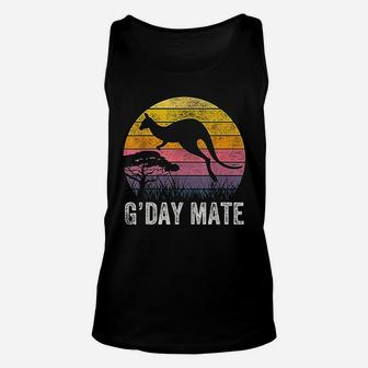 Australia G Day Mate Kangaroo Australian Symbol Unisex Tank Top | Crazezy AU