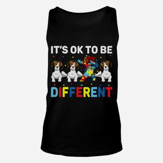 Autism Awareness Day Gift Funny Dabbing Beagle Unisex Tank Top - Monsterry