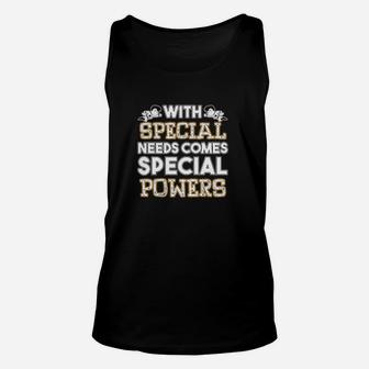 Autism Awareness Month With Special Needs Special Powers Unisex Tank Top - Monsterry