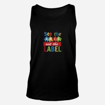 Autism Awareness See The Able Not The Label Vintage As Unisex Tank Top - Monsterry
