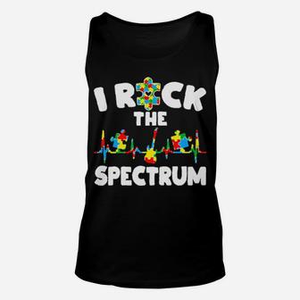 Autism I Rock The Spectrum Unisex Tank Top - Monsterry