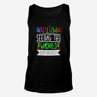 Autism Seeing The World Differently Unisex Tank Top - Monsterry AU