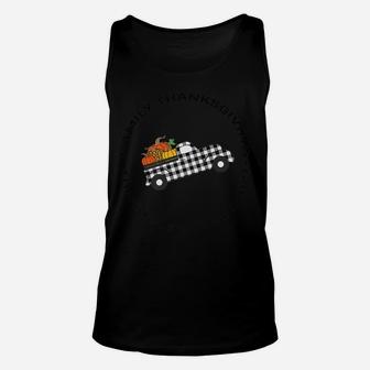 Autumn Harvest Thankful Blessed Family Turkey Day Fun Gift Unisex Tank Top | Crazezy CA