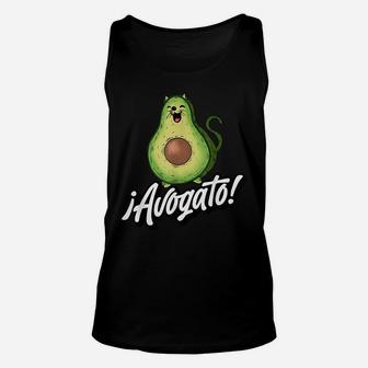 Avogato Funny Cat Avocado For Pet Lovers And Foodies Cute Unisex Tank Top | Crazezy CA