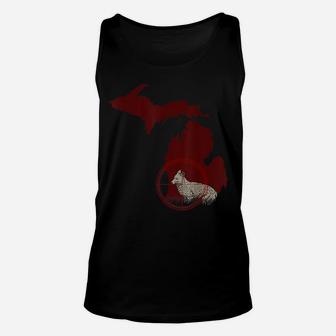 Awesome Coyote Wolf Hunting Hunters Map Gift Unisex Tank Top | Crazezy AU