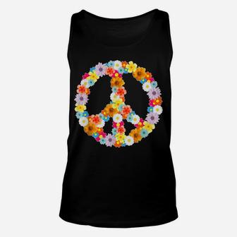 Awesome Flower Power I Peace Sign I Hippie I Awesome Peace Unisex Tank Top | Crazezy UK