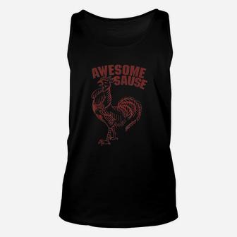 Awesome Sauce Rooster Unisex Tank Top | Crazezy
