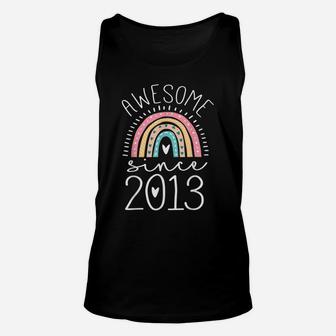 Awesome Since 2013 8Th Birthday Rainbow Gifts Born In 2013 Unisex Tank Top | Crazezy UK