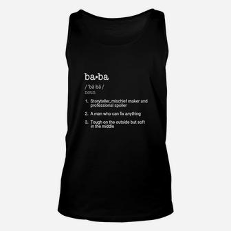 Baba Definition Fathers Day Present Gift Unisex Tank Top | Crazezy DE