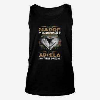 Baby Footprint Ser Madre Es Un Honor Ser Abuela No Tiene Precio Sunset Unisex Tank Top - Thegiftio UK