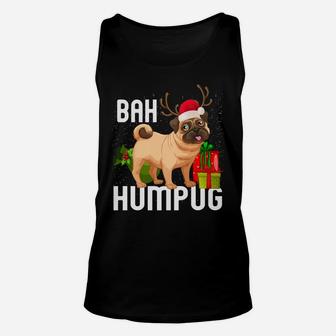 Bah Humpug Puggle Xmas Hum Pug Baby Gifts Pet Dogs Unisex Tank Top | Crazezy UK