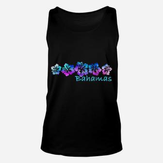 Bahamas Tropical Flower -Vacation Beach Shirt Unisex Tank Top | Crazezy UK