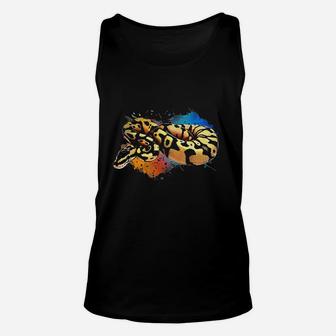 Ball Python Watercolor Reptile Keeper Paint Splash Unisex Tank Top | Crazezy AU
