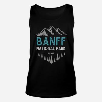 Banff National Park Est 1885 Vintage Canada Sweatshirt Unisex Tank Top | Crazezy AU