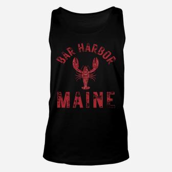Bar Harbor Maine Lobster Travel Acadia Vintage Unisex Tank Top | Crazezy