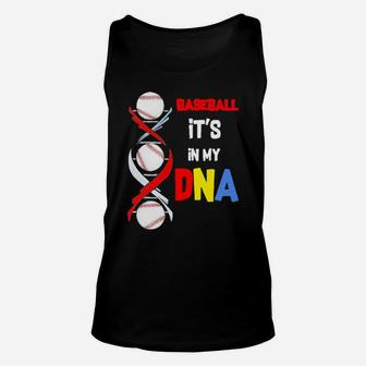 Baseball Its In My Dna Unisex Tank Top - Monsterry