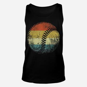 Baseball Player Gifts Funny Ball Retro Vintage Style Coach Unisex Tank Top | Crazezy
