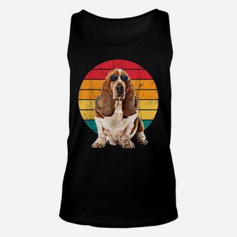 Basset Hound Men Women Retro Vintage Dog Lover Owner Dad Mom Unisex Tank Top | Crazezy