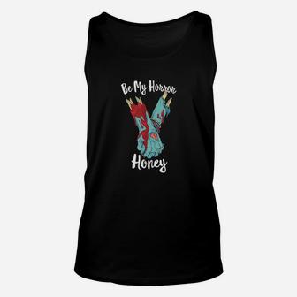 Be My Horror Honey Valentines For Zombies Unisex Tank Top - Monsterry