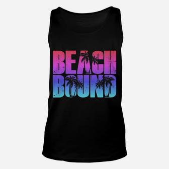 Beach Bound Funny Family Trip Vacation Cruise Souvenir Gift Unisex Tank Top | Crazezy