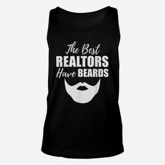 Bearded Realtor Funny Male Real Estate Agent Unisex Tank Top | Crazezy CA