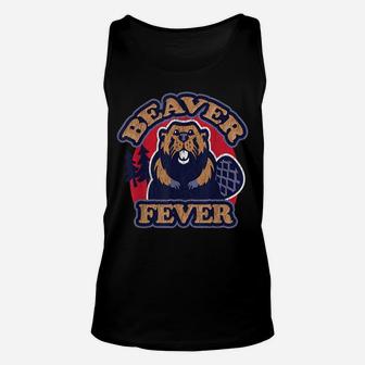 Beaver Fever Funny Hiking Camping Fishing Outdoors Dad Jokes Unisex Tank Top | Crazezy AU