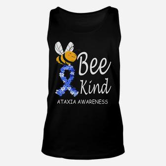 Bee Kind Ataxia Awareness Family Gift Unisex Tank Top | Crazezy