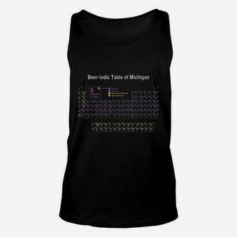 Beeiodic Table Of Michigan Periodic Table Of Craft Beers Unisex Tank Top | Crazezy