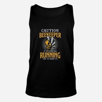 Beekeeper Caution Bee Lover Whisperer Nature Unisex Tank Top | Crazezy CA