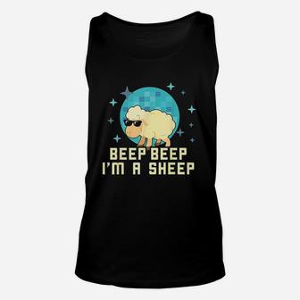 Beep Beep Im A Sheep Funny Farm Animal Unisex Tank Top | Crazezy UK