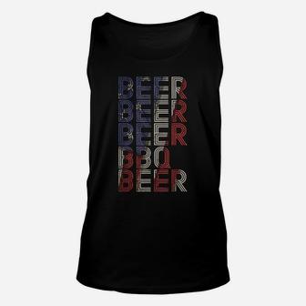 Beer Bbq Retro Barbecue 4Th Of July Party Drinking Team Unisex Tank Top | Crazezy