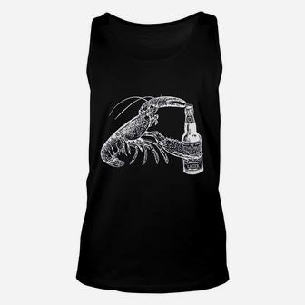 Beer Drinking Lobster Craft Beer Beach Vacation Gift Unisex Tank Top | Crazezy AU