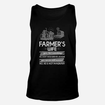 Being A Farmers Wife Unisex Tank Top | Crazezy