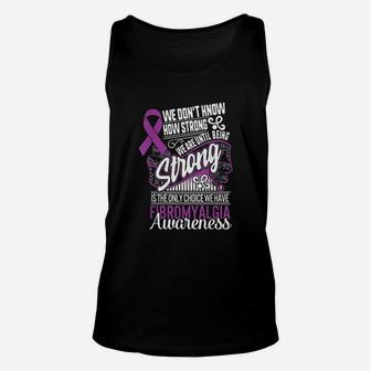 Being Strong Is The Only Choice Fibromyalgia Awareness Unisex Tank Top - Thegiftio UK
