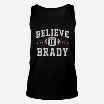 Believe In Brady Ball Football Sports Unisex Tank Top - Thegiftio