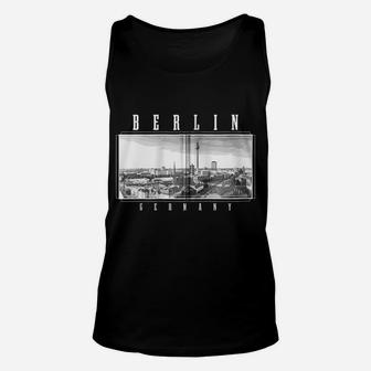 Berlin Germany Skyline Black & White Vintage German Zip Hoodie Unisex Tank Top | Crazezy AU
