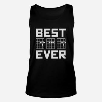 Best Dad Ever Guitar Chords For Musician Unisex Tank Top | Crazezy UK