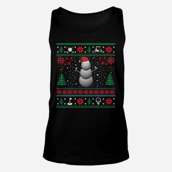 Best For Golf Lover Golf Ugly Christmas Sweaters Sweatshirt Unisex Tank Top | Crazezy CA