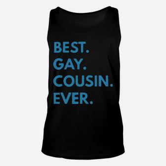 Best Gay Cousin Ever Black Unisex Tank Top - Monsterry
