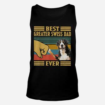 Best Greater Swiss Mountain Dog Dad Ever Fathers Day Unisex Tank Top | Crazezy CA