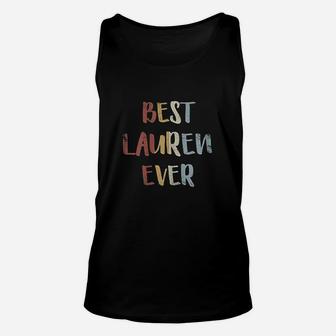 Best Lauren Ever Retro Vintage First Name Gift Unisex Tank Top | Crazezy CA