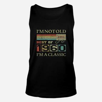 Best Of 1960 61St Birthday Gifts Cassette Tape Vintage Unisex Tank Top | Crazezy