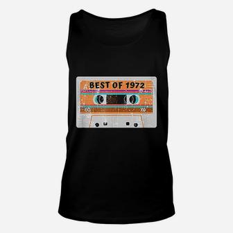 Best Of 1972 49Th Birthday Cassette Tape Vintage Unisex Tank Top | Crazezy