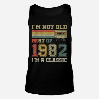 Best Of 1982 Classic 40 Year Old Retro 40Th Birthday Gifts Unisex Tank Top | Crazezy