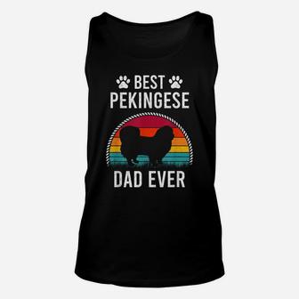 Best Pekingese Dad Ever Dog Lover Unisex Tank Top | Crazezy