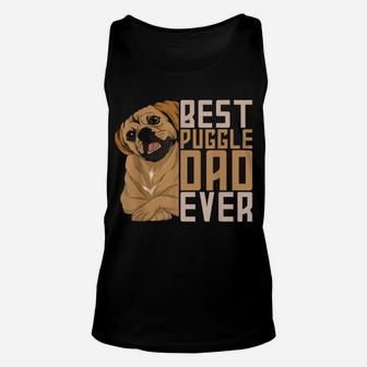 Best Puggle Dad Ever Cute Animal Dog Owner Puggle Unisex Tank Top | Crazezy