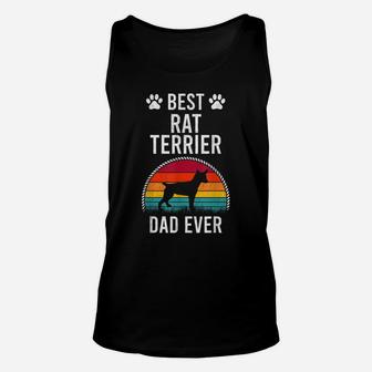 Best Rat Terrier Dad Ever Dog Lover Unisex Tank Top | Crazezy AU