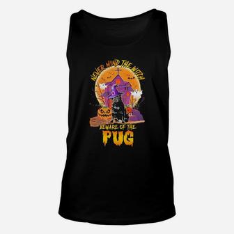 Beware Of The Pug Unisex Tank Top - Monsterry AU