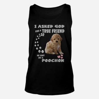Bichon Poodle Dog Mom, Bichon Poo Dad Costume, Cute Poochon Unisex Tank Top | Crazezy CA