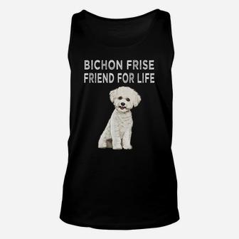 Bichons Frise Friend For Life Dog Friendship Unisex Tank Top | Crazezy